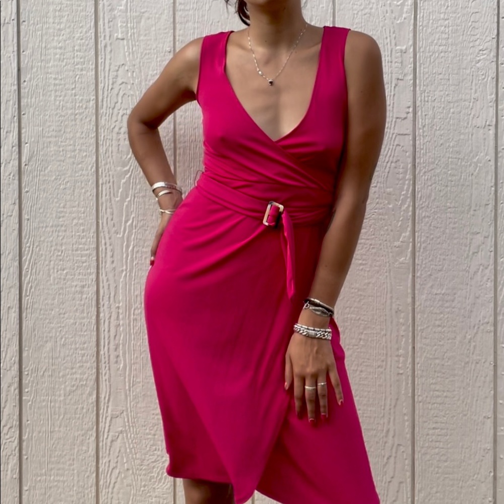 Retro Hot Pink Banana Republic Dress